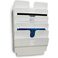 Durable 1700014011 Juego de dispensadores de folletos (Flexiplus 6 landscape- A4) 1 juego- blanco